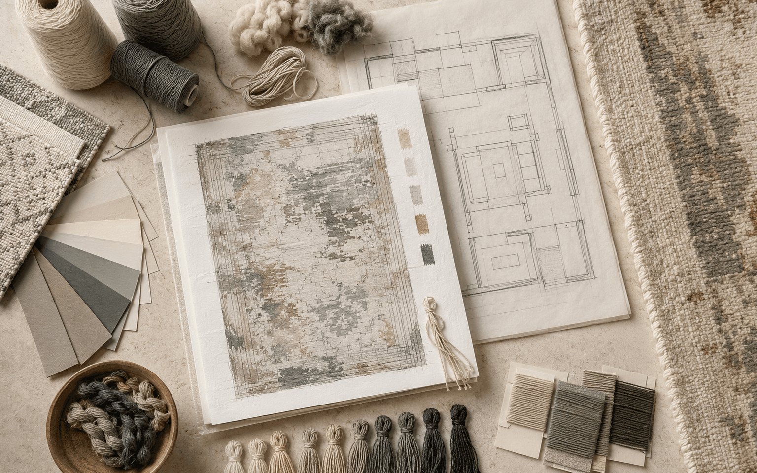 Design Direction in the custom rug process